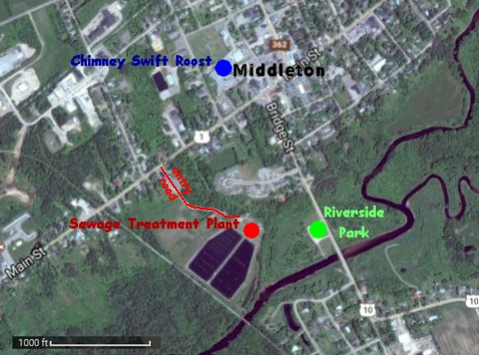 Map of Sites in the Middleton Area