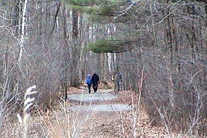 Hikers on the Anderson Road Trails