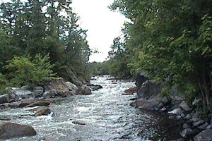 Rapid River Channel near the Trail's End