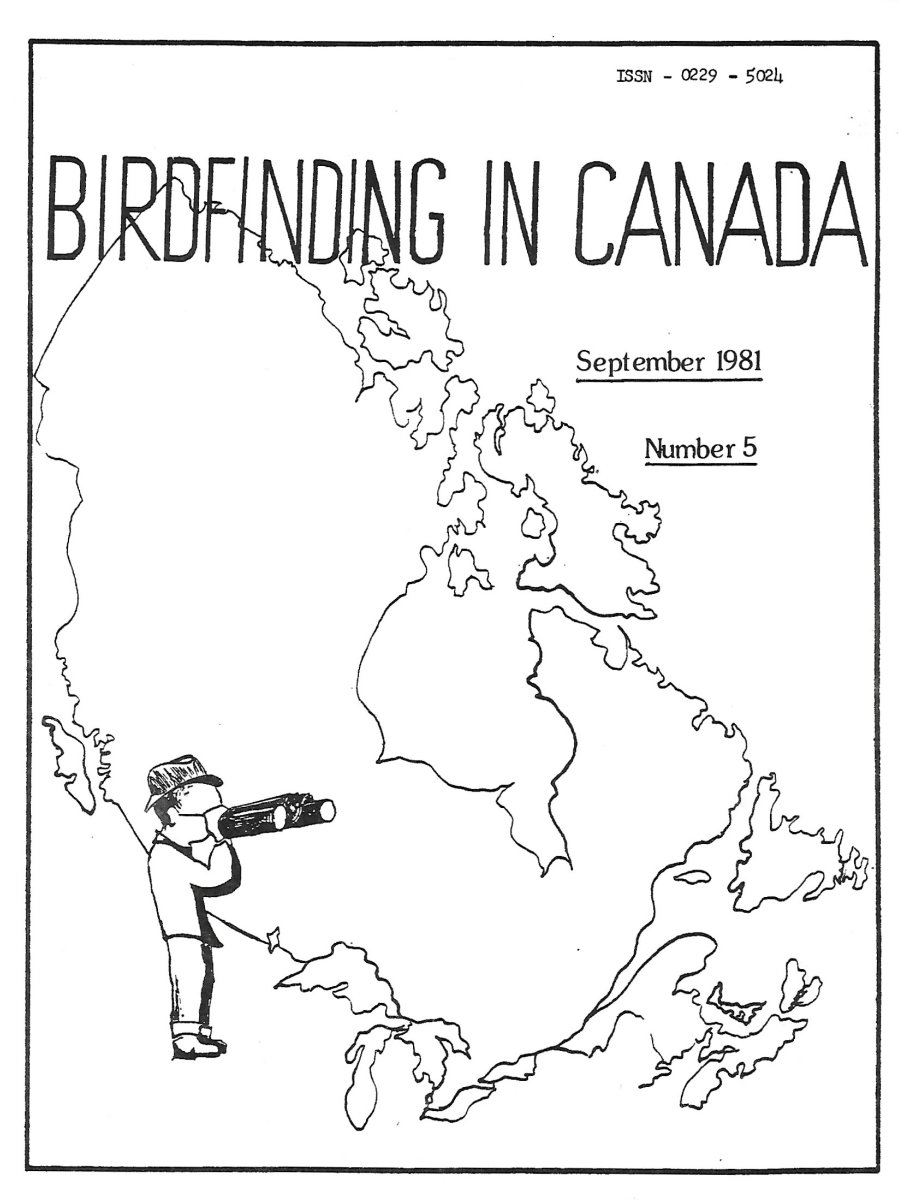 Birdfinding in Canada Sep. 1981 Cover
