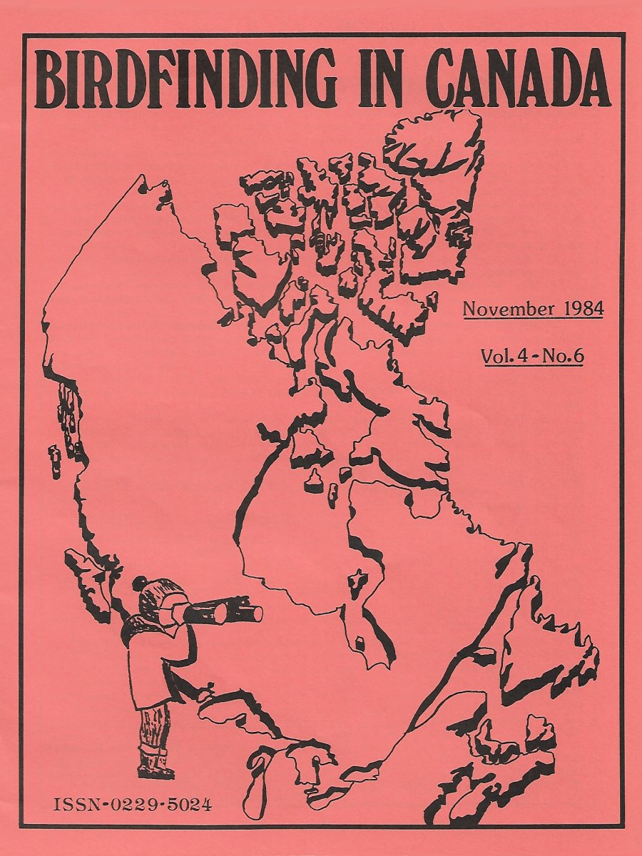 Birdfinding in Canada Nov. 1984 Cover