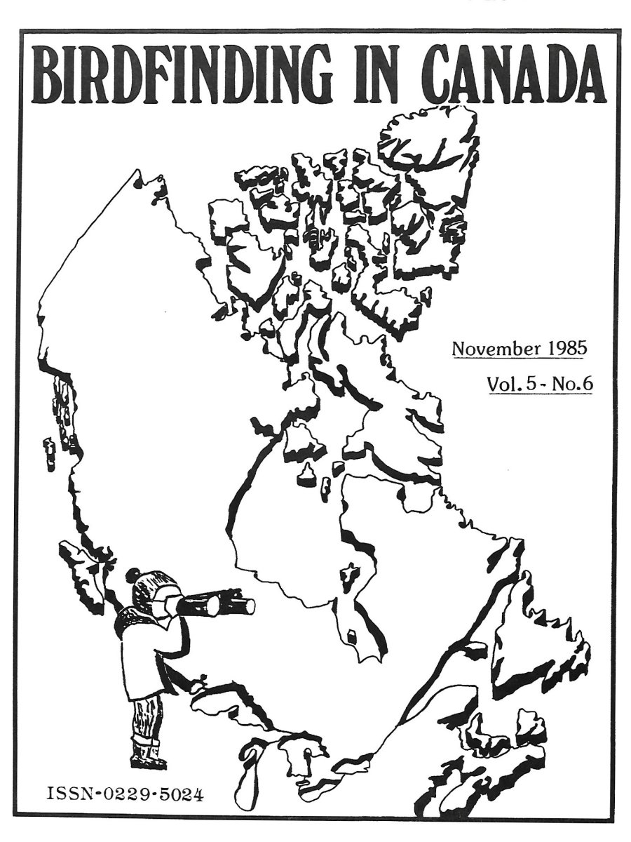 Birdfinding in Canada Nov. 1985 Cover