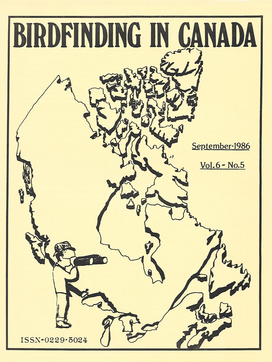 Birdfinding in Canada Sep. 1986 Cover