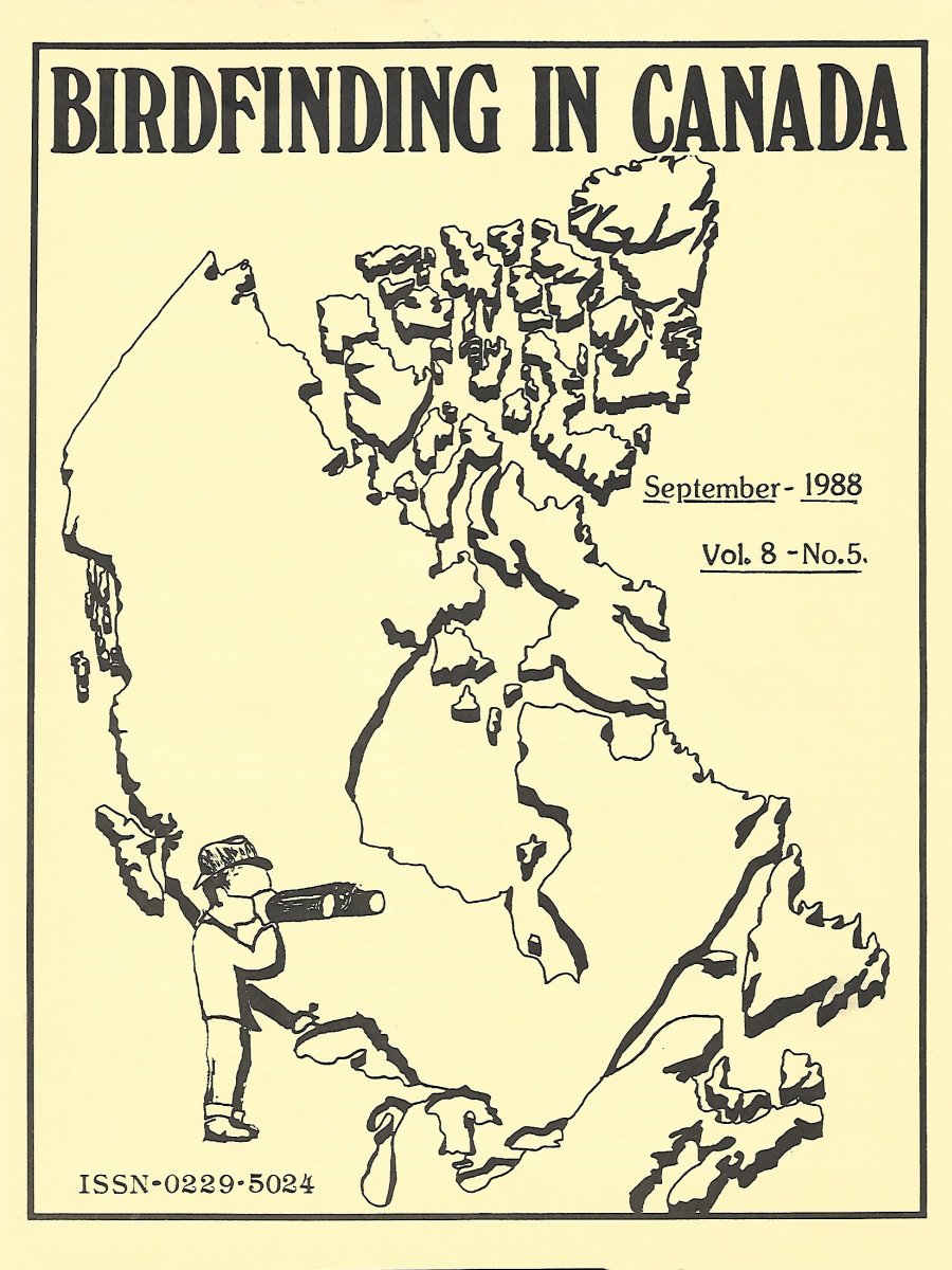 Birdfinding in Canada Sep. 1988 Cover