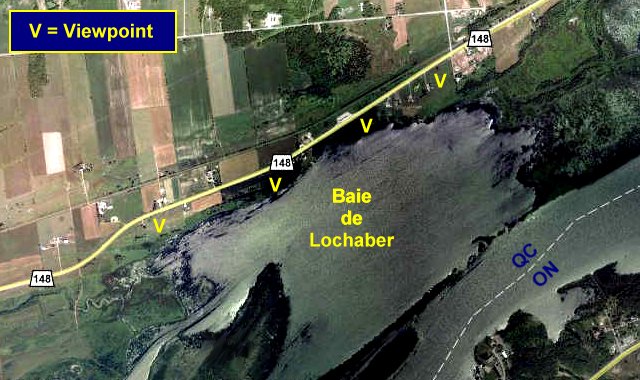 Google Satellite Map of the Baie de Lochaber Area