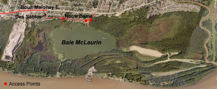 Virtual Earth Satellite Map of Baie McLaurin