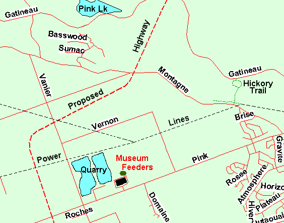 Map of the Chemin Vanier (Road) Quarry Area