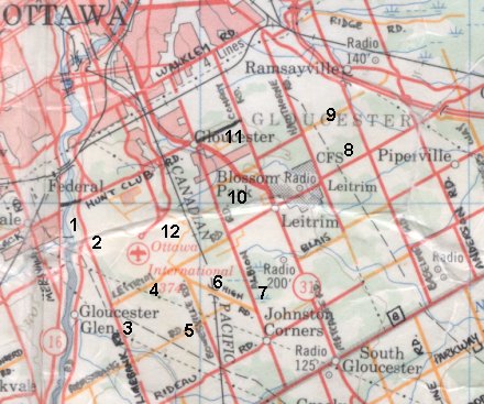 Map of the Airport Loop - Please select a Site