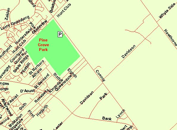 Map of Pine Grove Park (Conroy Pit)