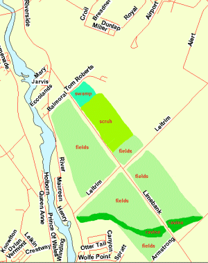 Map of Limebank Road area