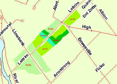 Map of Leitrim Road West area
