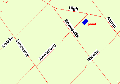 Map of Earl Armstrong Road area