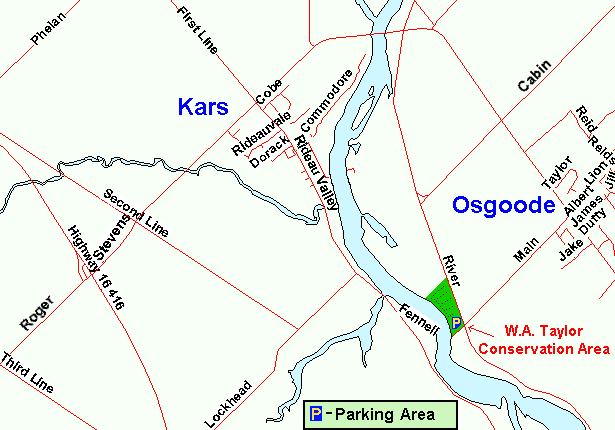 Map of the W.A. Taylor Conservation Area