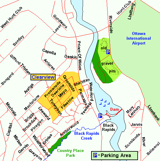 Map of the Black Rapids area