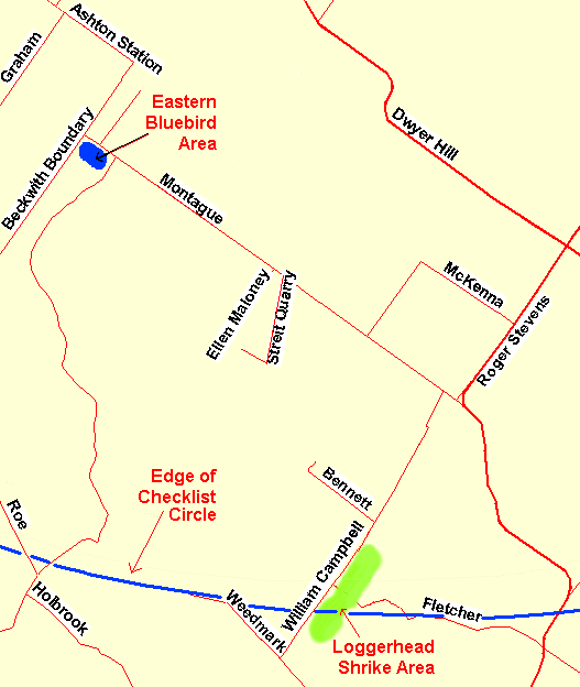 Map of the Montague Boundary Road Area
