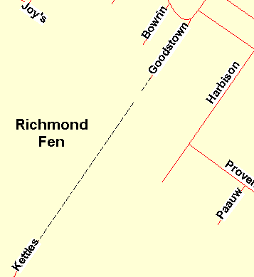 Map of the Goodstown Road Area