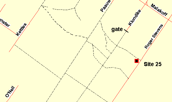 Map of the Klondike Road West Area
