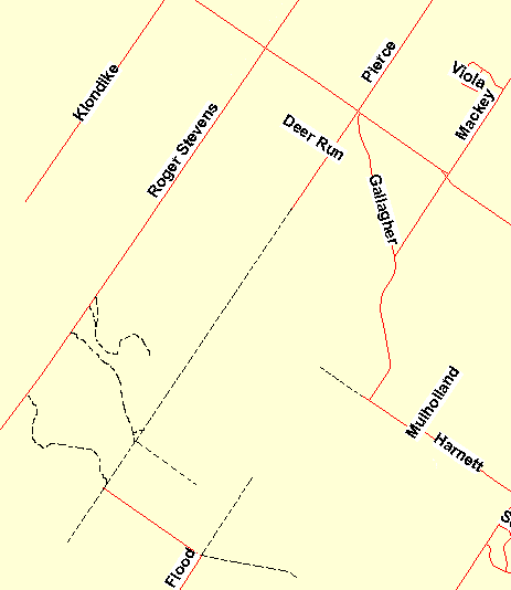Map of the Pierce Road West Area