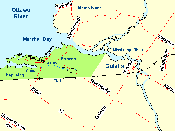 Map of the MacHardy Road area