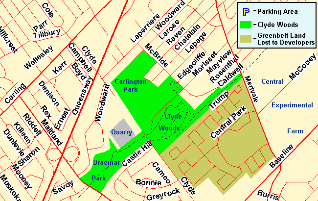 Map of the Clyde Woods Area