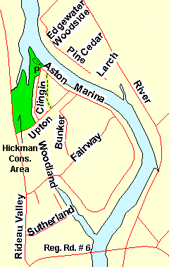 Map of Hickman Conservation Area