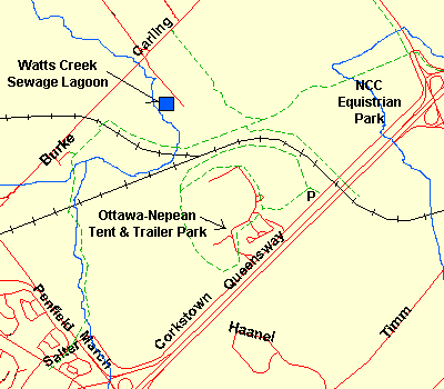 Map of Corkstown Road area