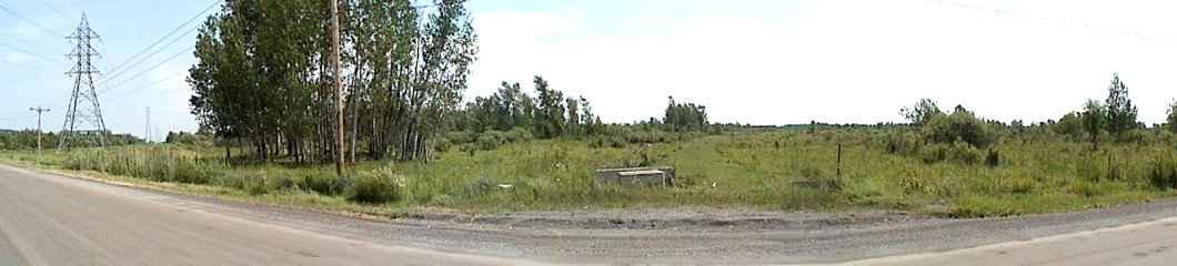 Pan of Overgrown Fields along Chemin Baillie
