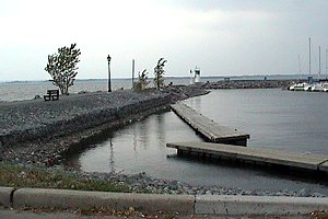 View of the Lac des Chênes Marina