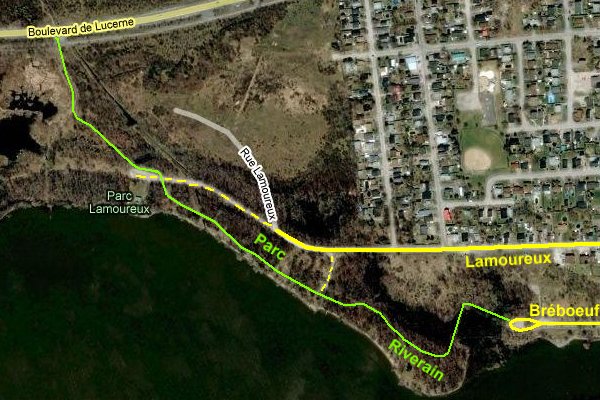 Google Satellite Map of Rue Lamoureux Area