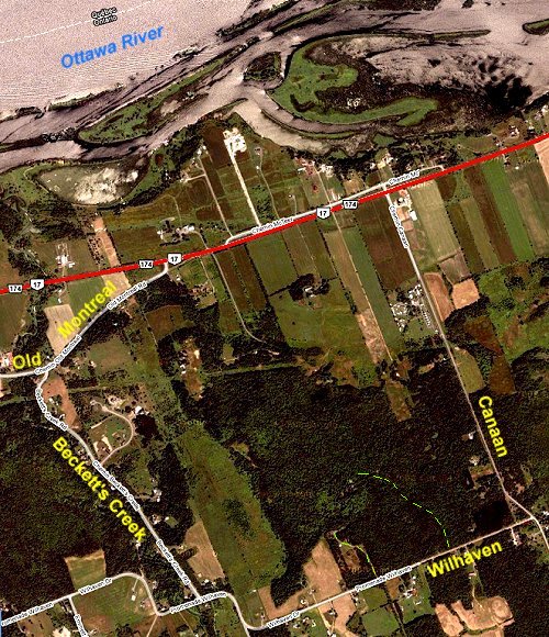 Google Satellite Map of Becketts Creek National Bird Sanctuary Area