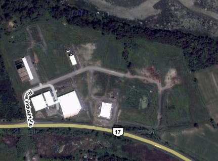 Google Satellite Map of Rockland Sewage Lagoons