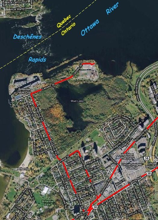 Google Satellite Map of Britannia Conservation Area